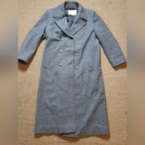 Pendleton Women's 100% Virgin Wool Vintage Overcoat Trench Coat Size 8